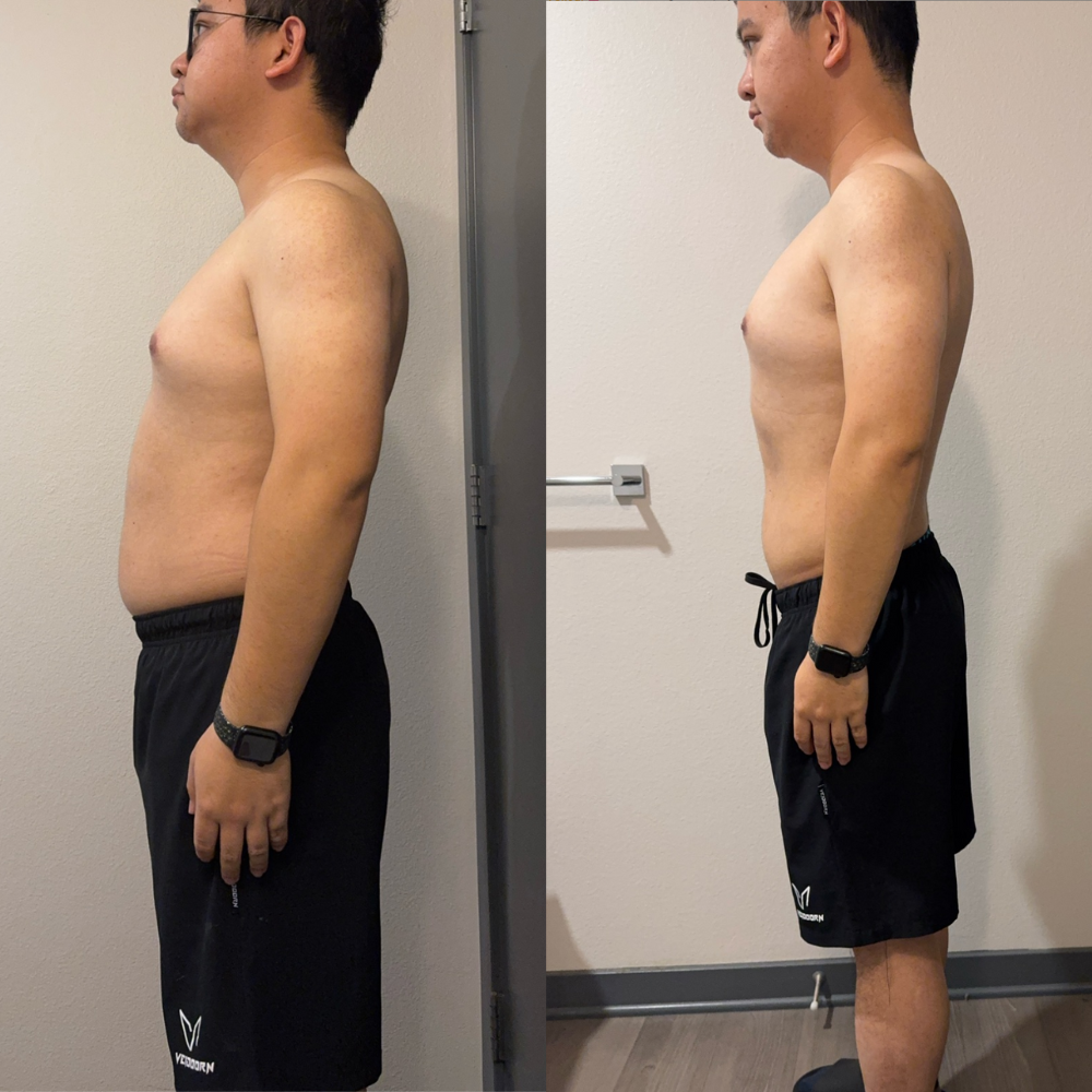 Busy professional transformed body with personal trainer for weight loss in West Covina